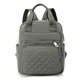 thumbnail image 1 of Mochila Acolchada Con Rombos, Bolso De Mano Con Asa Superior Para Mujer, Bolso Escolar De Viaje Informal De Nailon, 1 of 4