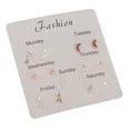 thumbnail image 3 of 7 pares de Aretes de Mujer Perfecl de Moda color multicolor, 3 of 7