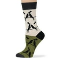thumbnail image 4 of 7BIGSTARS KINGDOM Women's Cotton Fun Socks - 4 Pack Medium - Love Bird Book Tree - Seamless Sock Size: 9-11, Shoe Size: 5-9, Black, Grey, Green, Ecru, 4 of 10