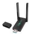 thumbnail image 1 of USB Wifi Adapter Dual Antennas Dual Band 5G 2.4G 1300Mbps USB 3.0 High Speed Wireless Network Adapter for Laptop, 1 of 4