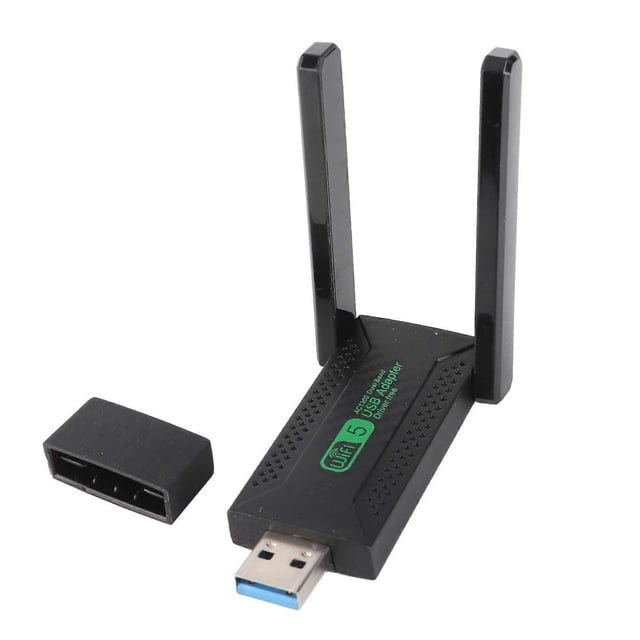 USB Wifi Adapter Dual Antennas Dual Band 5G 2.4G 1300Mbps USB 3.0 High Speed Wireless Network Adapter for Laptop