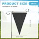 thumbnail image 3 of Uxcell 3-Pack Banderas de Jardín, 18x12 Pulgadas Banderas Triangulares Grandes en Blanco para Sublimación [Negro], 3 of 6