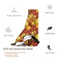 thumbnail image 3 of Salouo Autumn Mosaic Maple Leaves Pattern 1 Pack Bath Towel, Quick Drying Towels Premium Towels for for Body, Sport, Yoga, SPA, Fitness-31.5"x63", 3 of 8