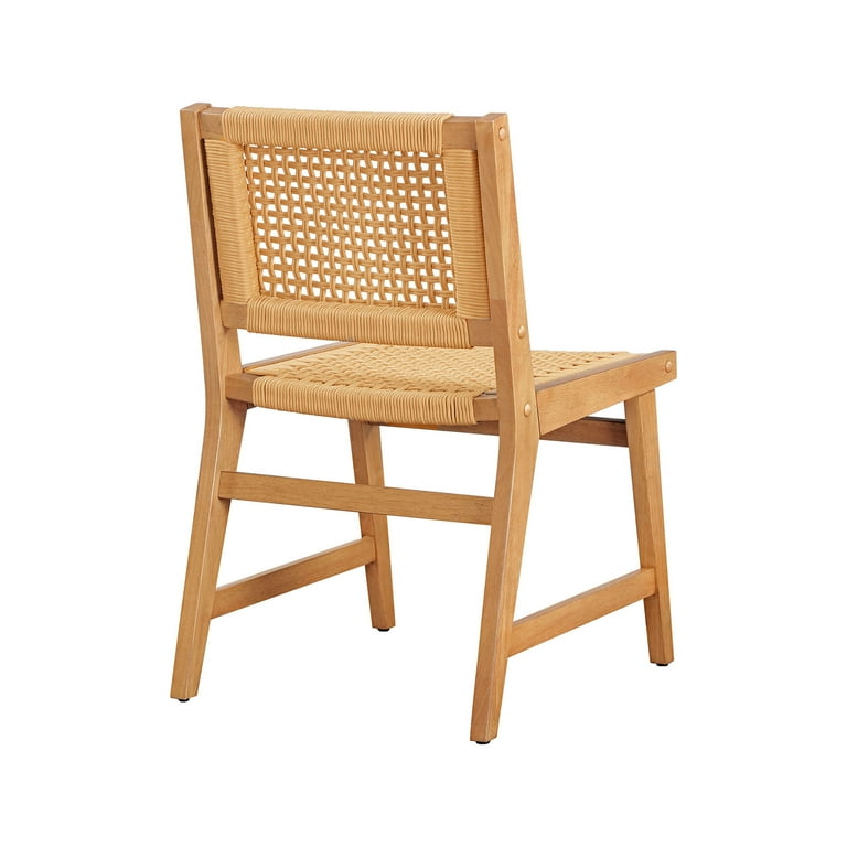 Better Homes & Gardens Vista Woven Coastal Dining Chairs, Light
