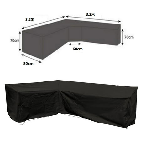 L Shaped Patio Sofa Cover Outdoor Sectional Furniture Waterproof Garden Couch 320x320cm Canada L Shaped Patio Sofa Cover Outdoor, L Shaped Patio Furniture Cover Canada