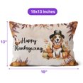 thumbnail image 4 of Happy Thanksgiving Beagle Welcome Thankful Fall Autumn Pumpkin Pillow Cushion Double Sided Beagles Dog Lover Gifts Idea Throw Pillow - 02021, 4 of 4