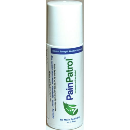 PAINPATROL Cold Therapy Pain Relieving Gel Roll-On 8.5% Menthol 3-oz 88mL Clinical Professional Strength MADE IN