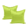 thumbnail image 1 of Funda de almohada de satén puro para cabello y piel, funda de almohada cuadrada de 2 piezas de 50x50cm con cremallera, 1 of 6