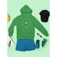 thumbnail image 3 of Galactic Smiley - Cosmic Orbit Emoji Graphic Youth's Hoodie, 3 of 4