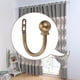 thumbnail image 4 of 1 par de ganchos de cortina de metal soporte de pared retro para cortina, gancho en U, 4 of 5