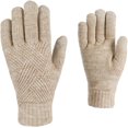 thumbnail image 2 of Guantes de invierno para mujer Pantalla táctil Doble capa Elástico Forro de punto térmico Guantes cálidos para clima frío, 2 of 5