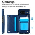 thumbnail image 6 of Feishell for Google Pixel 9 Pro XL Wallet Case with Card Holder,Double Magnetic Clasp Back Flip Kickstand Durable PU Leather Shockproof Card Slots Protective Phone Case for Women Men,Darkblue, 6 of 10
