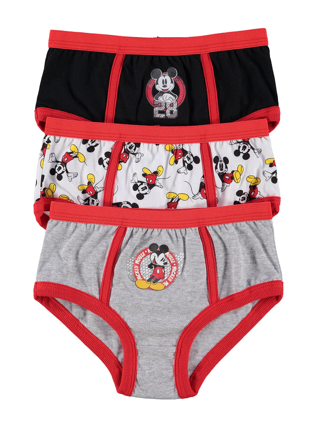 Disney Mickey Mouse Boys Underwear Briefs 6-pack