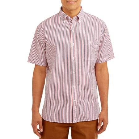 Lands' End Men's Short Sleeve Seersucker Shirt