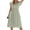 Green, variant on Cruise Outfits for Women 2026 Ladies' Casual Solid Color V Neck Waist Fresh Style Dress Resort Wear for Women