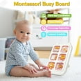 thumbnail image 5 of Facvoer Montessori Sensory Toys Board for 1-3 Year Olds, Baby Busy Board for Fine Motor Skills, Educational Travel Kids Toys for 1 2 3 Years Old, Christmas Birthday Gift for Boys & Girls, Pink, 5 of 8