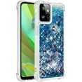 thumbnail image 3 of Case for Motorola Moto G Power 5G 2023 Case Glitter Cute Luxury Love Liquid Quicksand Clear Soft TPU Girls Women Stylish Bumper Shockproof Protective Cover for Moto G Power 5G 2023 Blue YB, 3 of 14