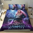 thumbnail image 1 of Academia Sobrenatural Conjunto de sábanas temático, trío de piezas, cómodo y amigable con la piel, diseño único, regalo de decoración para el hogar para familiares, amigos y fans,140cm *210cm, 1 of 6