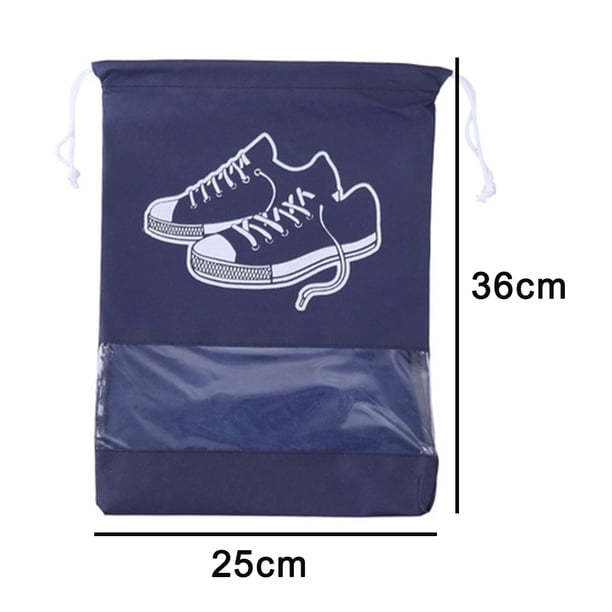 20 Bolsas Para Zapatos Con Cordón - Nylon Impermeable, 28.5x36 Cm, Para Viajes, Gimnasio O Guardar En El Armario