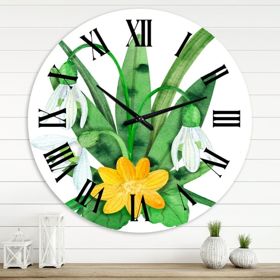 Designart 1 in Quartz Traditional Wall Clock