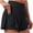 Black, variant on Women Tennis Skirt Golf Skort With Pockets 2 In 1 Inner Shorts Athletic Sports Running Tennis Golf Pleated Mini Skirt Black for Size XXL
