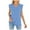 Sky Blue, variant on Nylon Tops Women Clothes Women Womens Summer New Solid Color V Neck Cap Shoulder Sleeve Loose Sleeveless T Shirt Vest Women