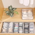 thumbnail image 3 of Contenedor de almacenamiento para armario, organización de gabinete doméstico plegable apilable, 3 uds., 3 of 7