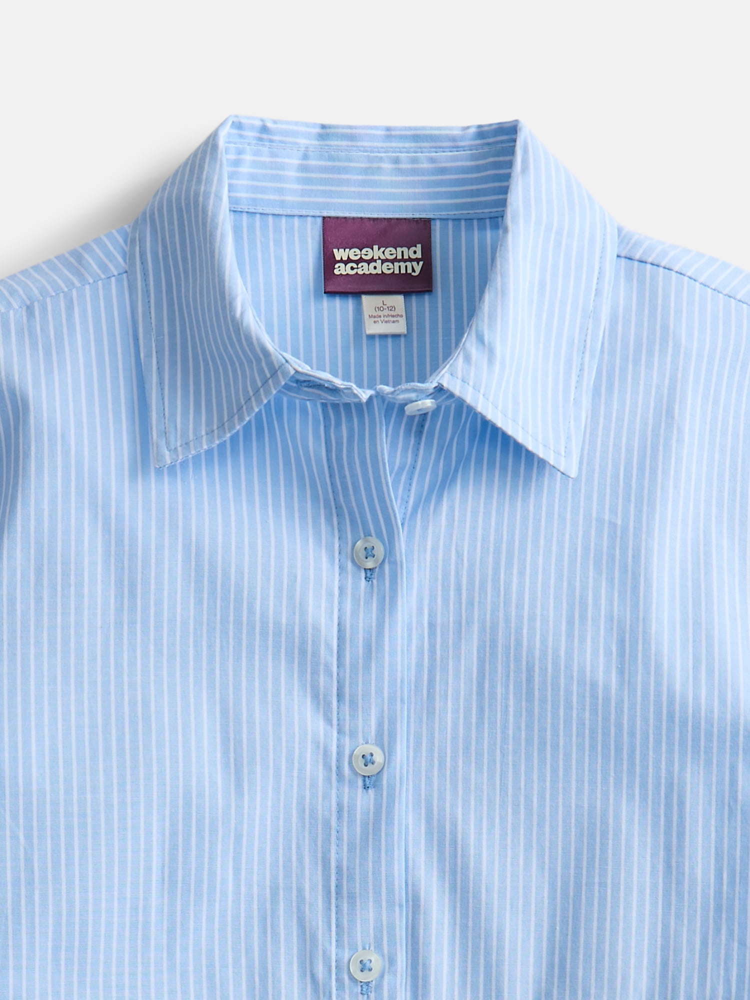 Weekend Academy Girls Button Front Shirt, Sizes 4-18