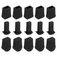 thumbnail image 1 of Unique Bargains 25Pack Plastic Flat Bell End Stoppers, Cord Ends Lock with Lid for Clothes Backpack Drawstring, Black, 1 of 6