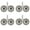 White Salt Water, variant on 4 Pair (QTY 8) of Kicker 6.5" 2-Way 195 Watts Max Power Coaxial Marine Audio Speakers with Charcoal Salt Water Grilles, 6.5" Marine Tower Dual Speaker Enclosures (2 Pair) - Black