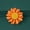 Orange, variant on Niedliche Sonnenblumen-Brosche für Hijab-Hüte, Kleider oder Taschen, Schmuckzfp-Green