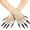 Costume-O, variant on Monster Claw Gloves Royal , Stretchy Creepy Gloves with Long Nails for Halloween Cosplay Costume