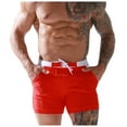 thumbnail image 5 of Mens Swim Trunks Men's Color Block Swim Trunks Quick-Dry Square Leg Board Shorts Bathing Suit Spring Swimwear Beach Pants for Summer Vacation Pool Surfing Navy 3XL, 5 of 5