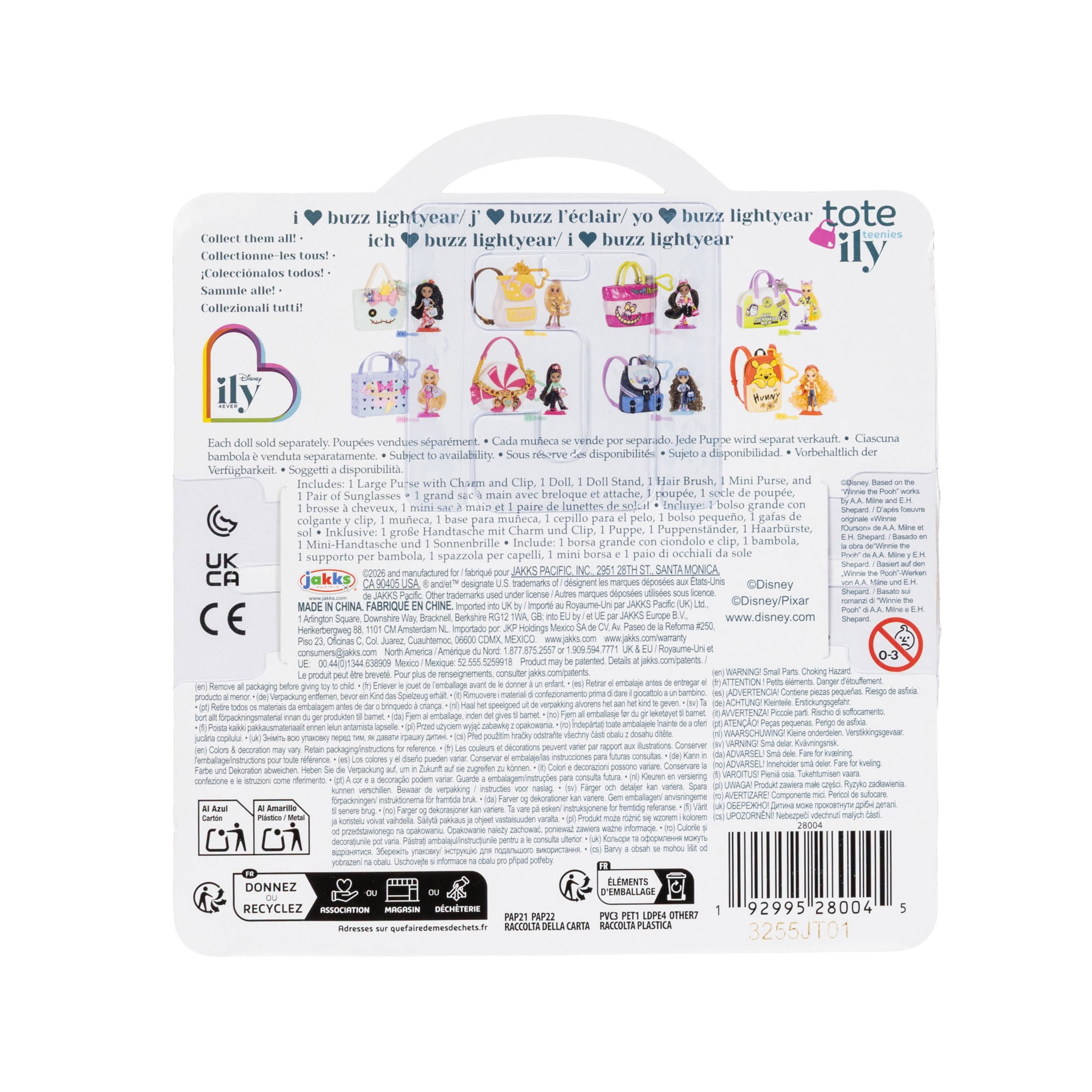 Disney Tote Ily Teenies Series 3 I Love Buzz Lightyear Mini Doll