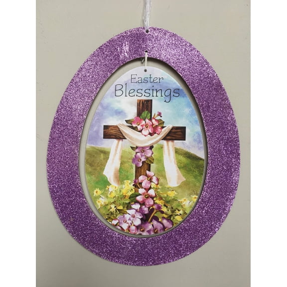 Easter Glittered Egg Spinner
