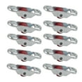 thumbnail image 2 of Polea de Puerta Corredera Roller de Polea, Polea Deslizante de 12 mm Hardware de PlásTiCO de Acero inoxidable de una sola rueda con base para el gabinete, 2 of 7