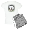 thumbnail image 2 of CafePress - All White Stallion Women's Light Pajamas - Women's Short Sleeve Print T-Shirt and Pants Light Cotton Pajama Set, 2 of 8
