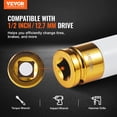 thumbnail image 2 of VEVOR Lug Nut Impact Socket Set 1/2 in Drive Metric 6-Point Deep Socket 7PCS, 2 of 9