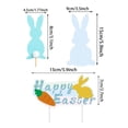 thumbnail image 3 of Creatine Easter Rabbit & Carrot Banner & Cake Topper Festive Party For Birthday & Holiday Celebration, 3 of 7