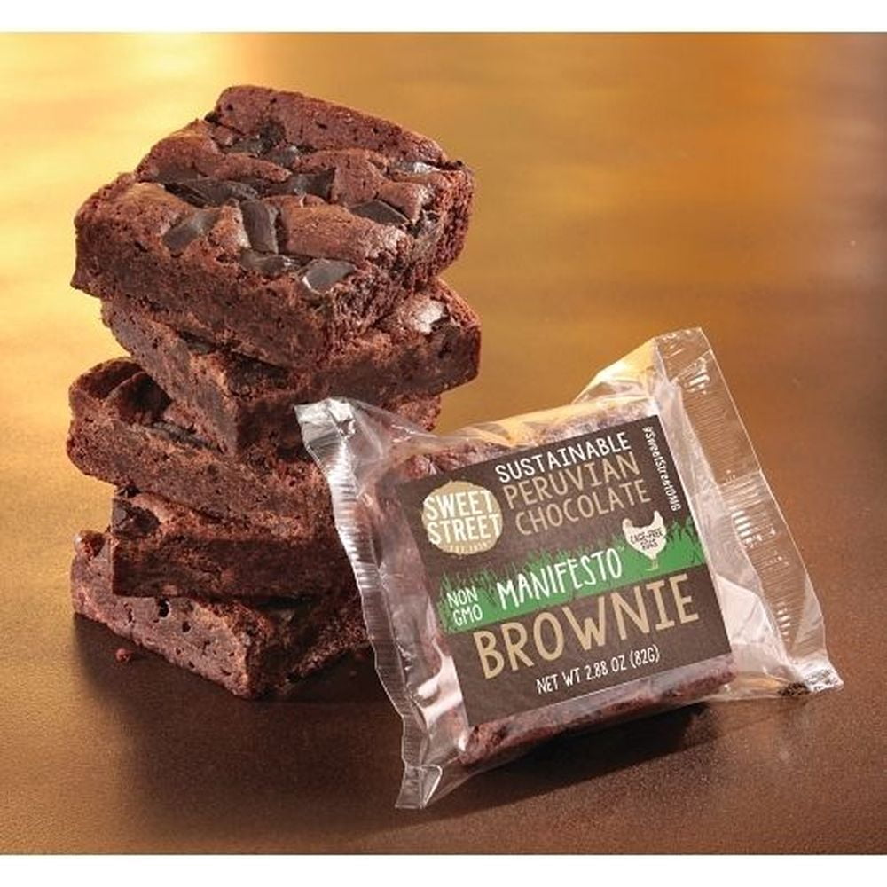Sweet Street Individually Wrapped Peruvian Chocolate Manifesto Brownie 2.8 oz (48 Count)