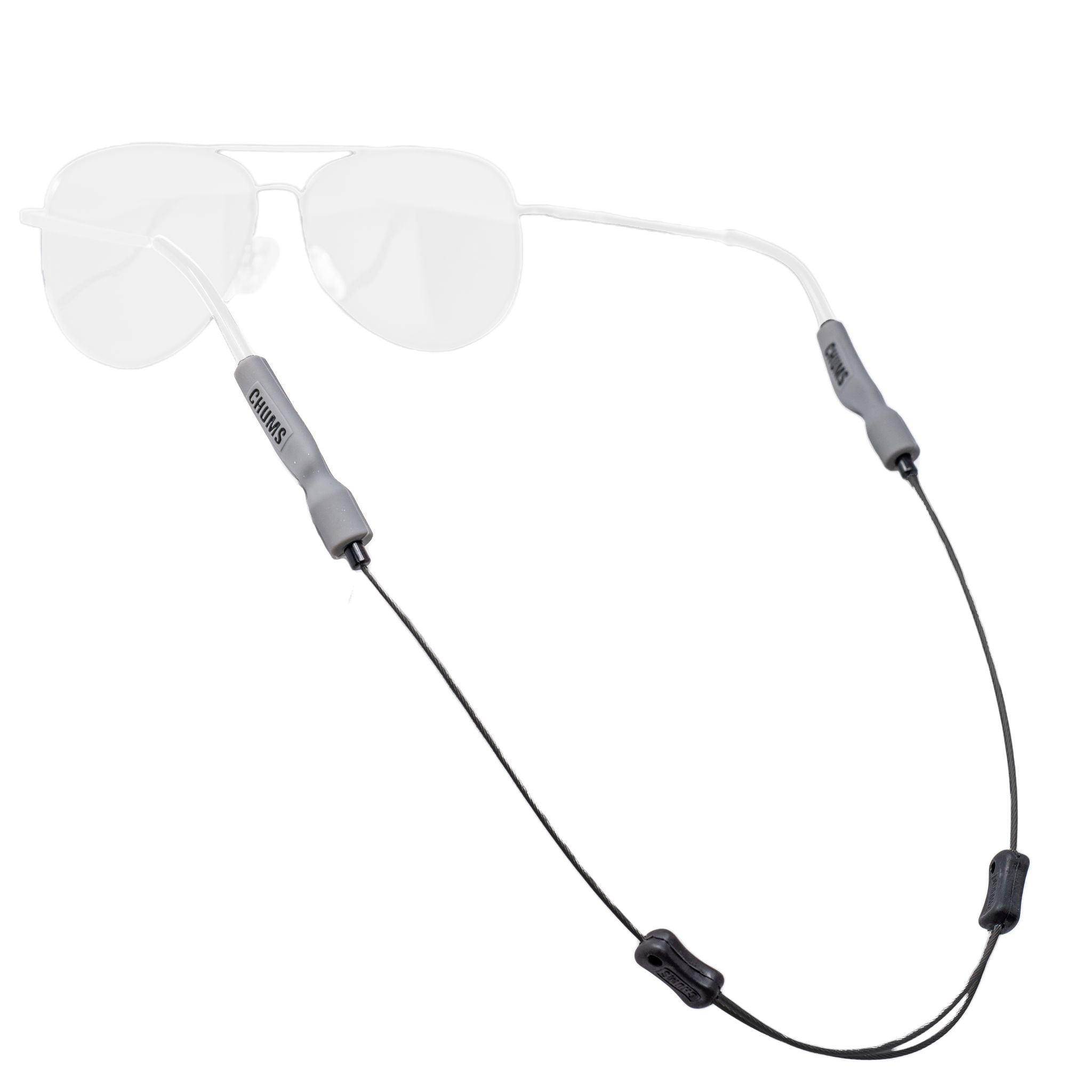 Chums Tideline Adjustable Black Ultra Lightweight Stainless Steel Eyewear Retainer
