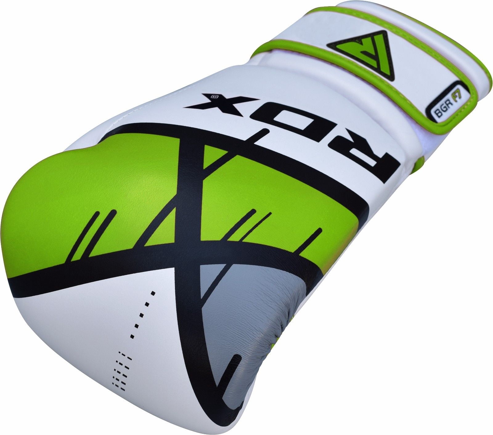 RDX F7 Leather Boxing Gloves, 10oz, Green