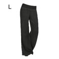 thumbnail image 1 of Qarigey Pantalones vaqueros sueltos para mujer Pantalones elásticos de cintura media y pierna ancha Prendas para la parte inferior del cuerpo negro L, 1 of 6