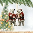 thumbnail image 1 of Adornos Navideños De Oso Polar Modernos Y Bonitos Colgantes Planos De Acrílico Mini Adornos Bonitos Adornos Para El Árbol De Navidad Recuerdo Navideño, 1 of 2