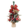 thumbnail image 2 of Fiudx Ofertas relámpago Mini árboles de Navidad artificiales, juego de árbol de Navidad para decoración de escritorio, árbol de Navidad de mesa, para decoraciones de mesa navideñas, 2 of 7