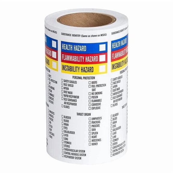 Brady NFPA Label,Paper,8 In.H,3 In.W,PK500
