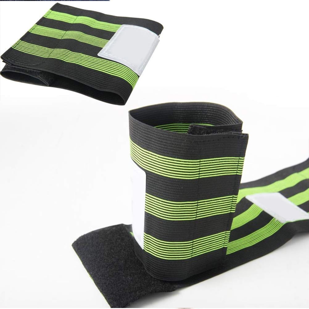 Details about   1 Pair Green Strips Elastic Reflective Ankle Cycle Running Trouser Clips 