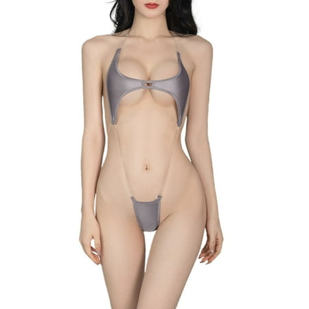 Midwennn Women s Three Point Mysterious Sexy Clothes Pure Desire Women s Pajamas Sexy Lingerie for Women Shapewear Bodysuits Push up
