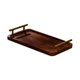 thumbnail image 4 of Bandeja de madera para servir té y bebidas, bandeja rectangular para servir, plato de madera para Madera Oscura L, 4 of 9