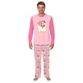 thumbnail image 3 of Santa Matching Family Christmas Pajamas Pink, Soft Cotton-Poly Blend, Extended Sizes, 3 of 7